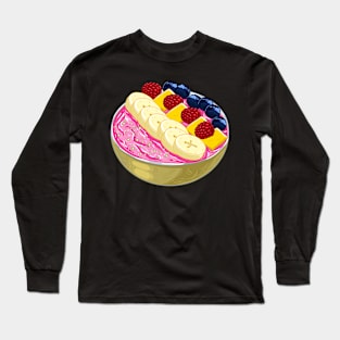 Smoothie Bowl Cute Healthy Vegan Meal Breakfast Snack Long Sleeve T-Shirt